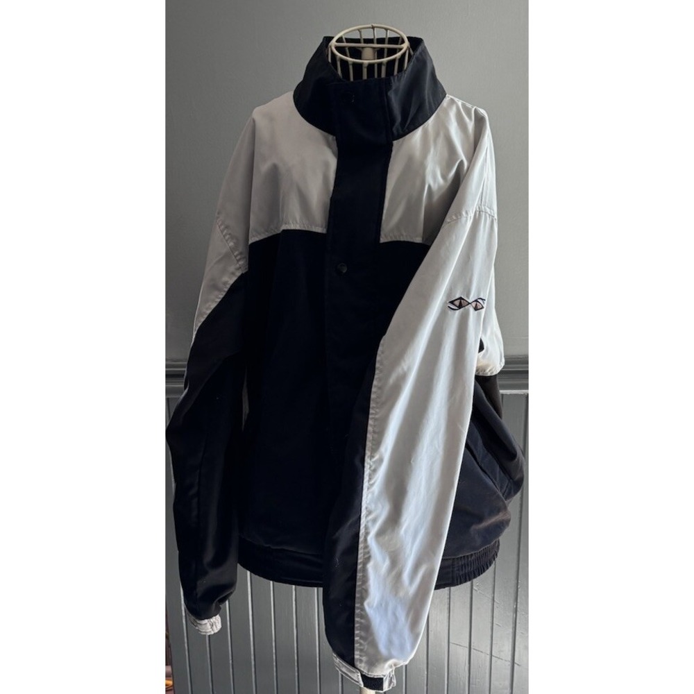 Snake Eyes Jacket Mens M White Zip Long Sleeve Windbreaker